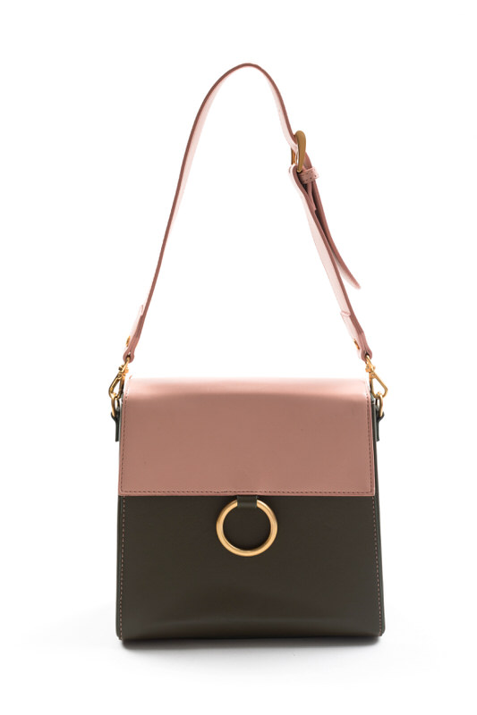 Vintage pink and green purse